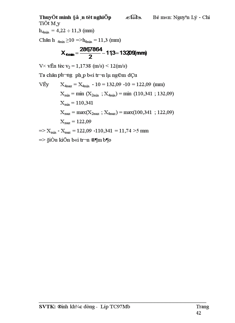 image for page Tính toán động học hệ dẫn động cơ khí