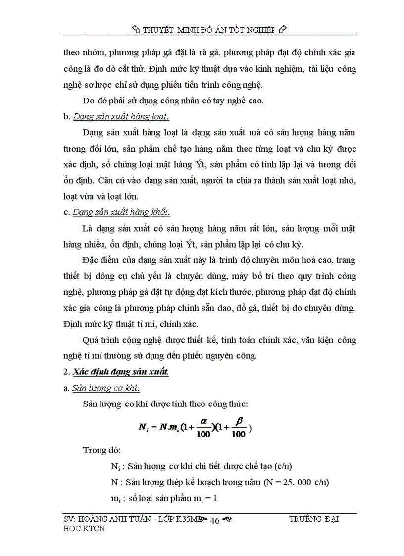 image for page Thiết kế quy trình công nghệ chế tạo mũi khoan