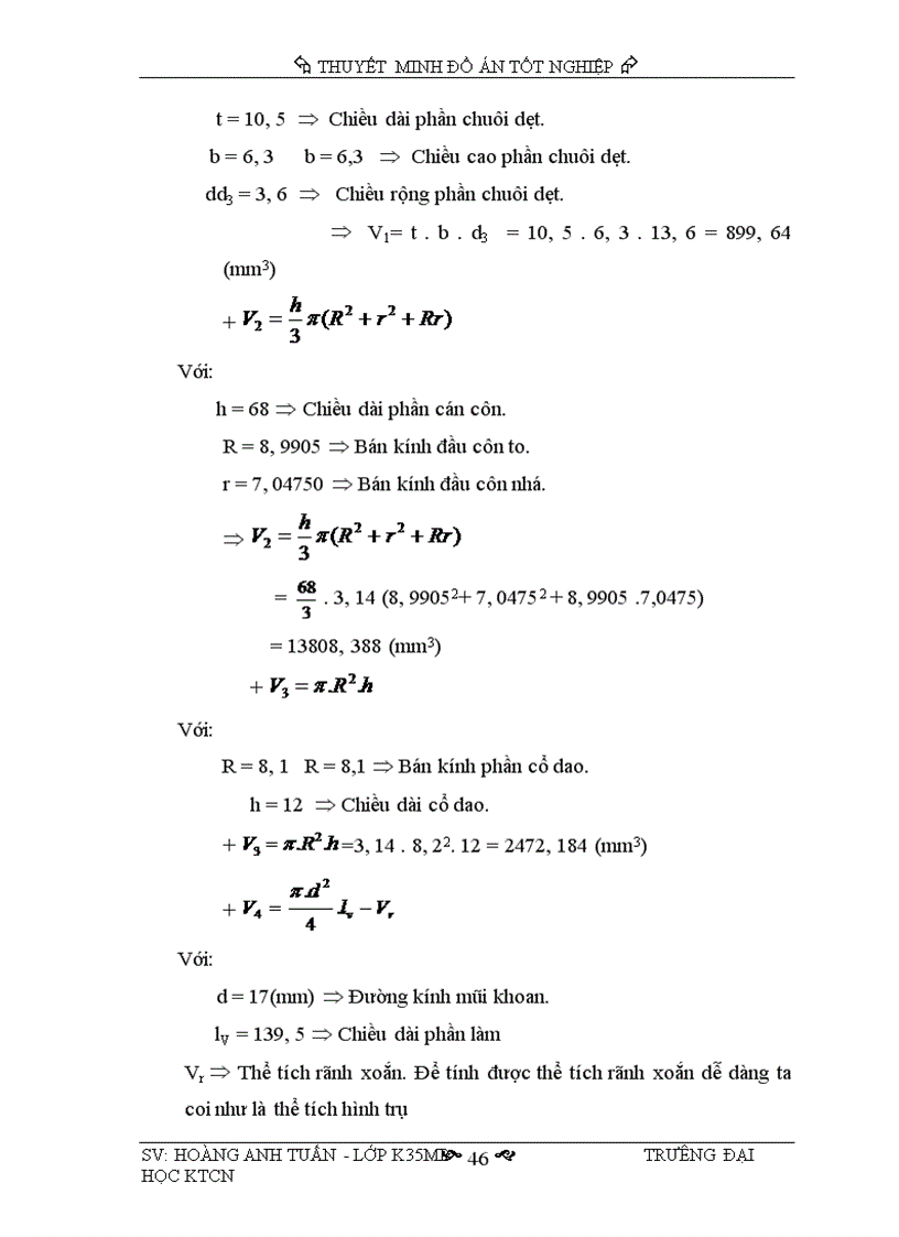 image for page Thiết kế quy trình công nghệ chế tạo mũi khoan