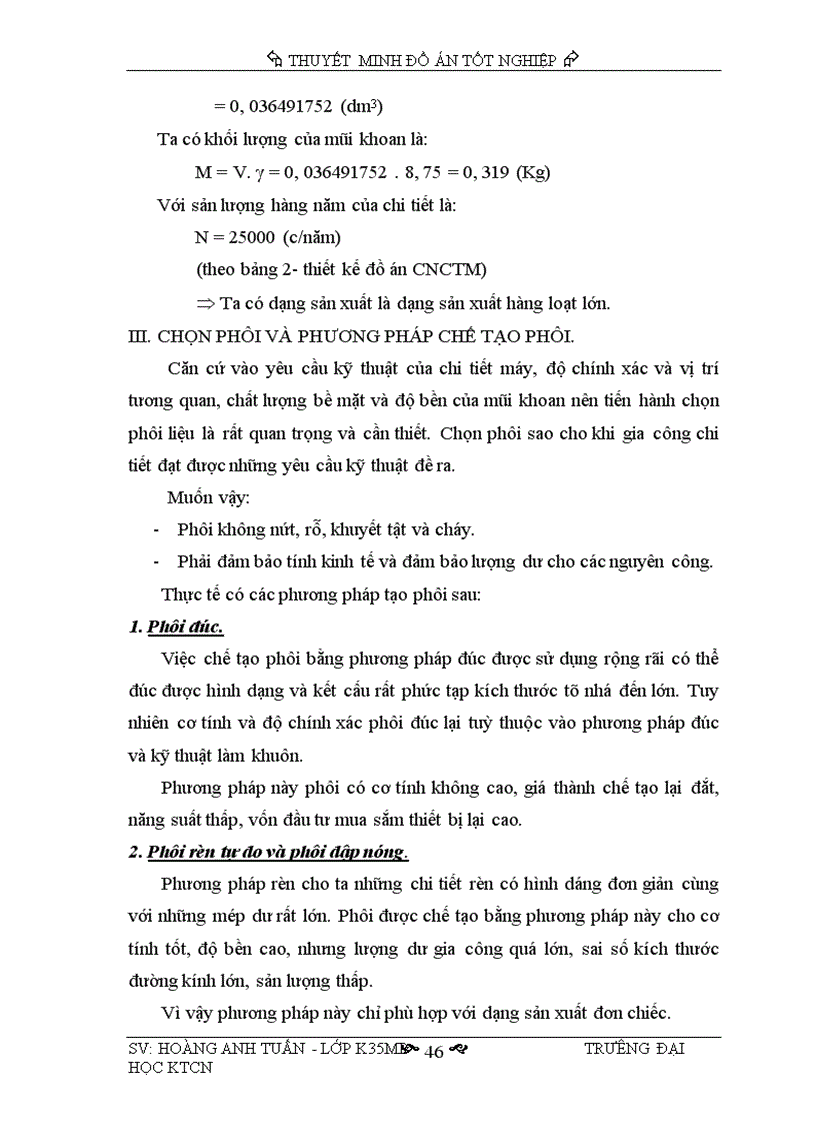 image for page Thiết kế quy trình công nghệ chế tạo mũi khoan