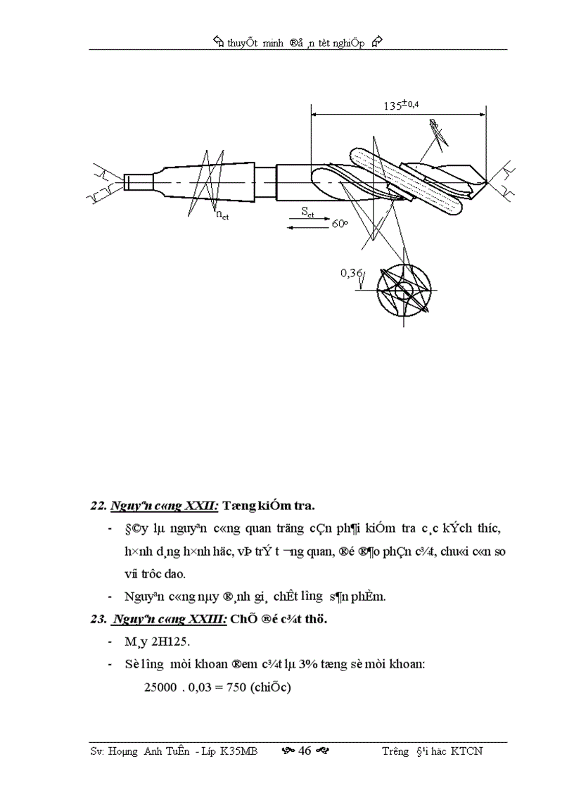 image for page Thiết kế quy trình công nghệ chế tạo mũi khoan