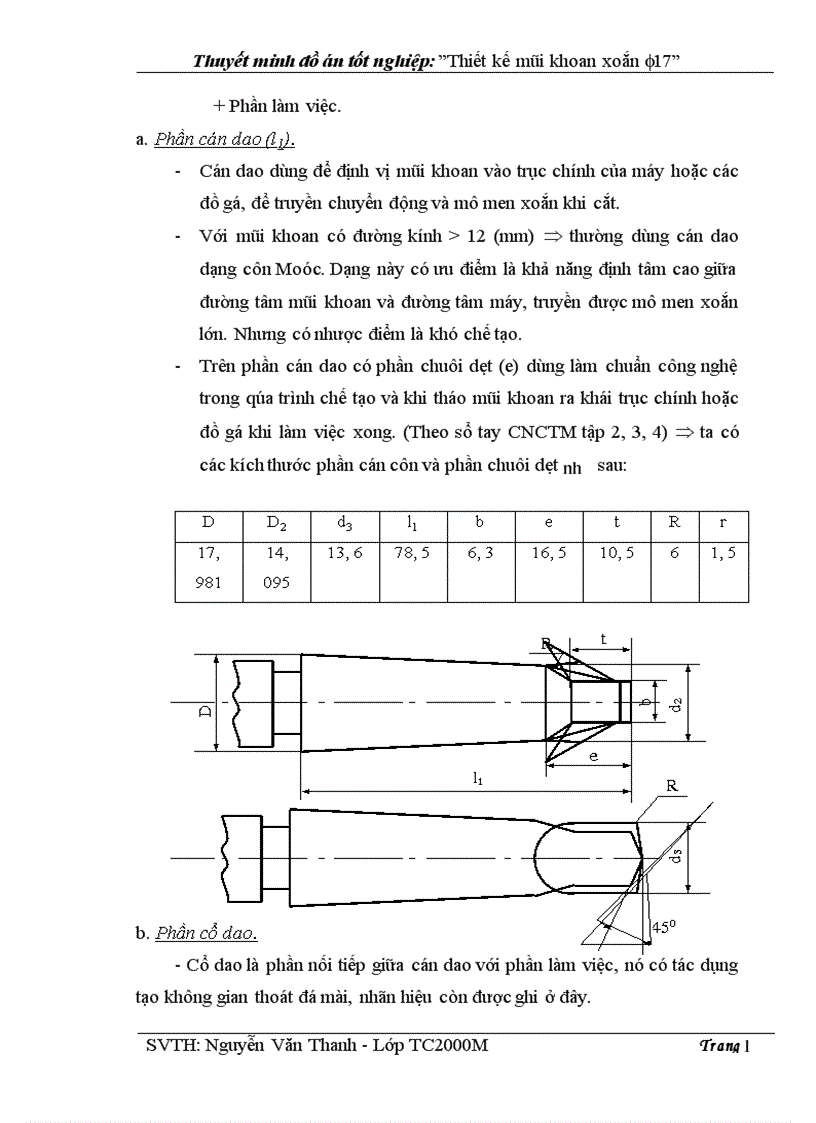 image for page Thiết kế và lập quy trình công nghệ chế tạo mũi khoan xoắn F17