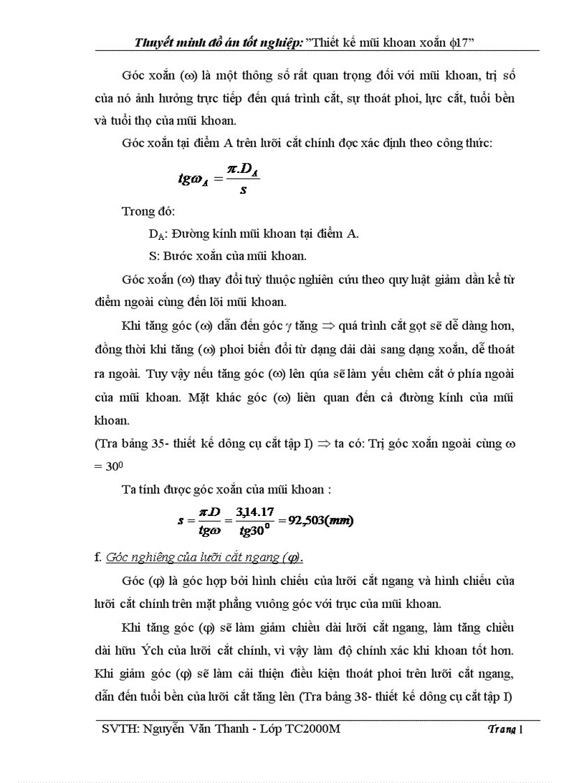 image for page Thiết kế và lập quy trình công nghệ chế tạo mũi khoan xoắn F17