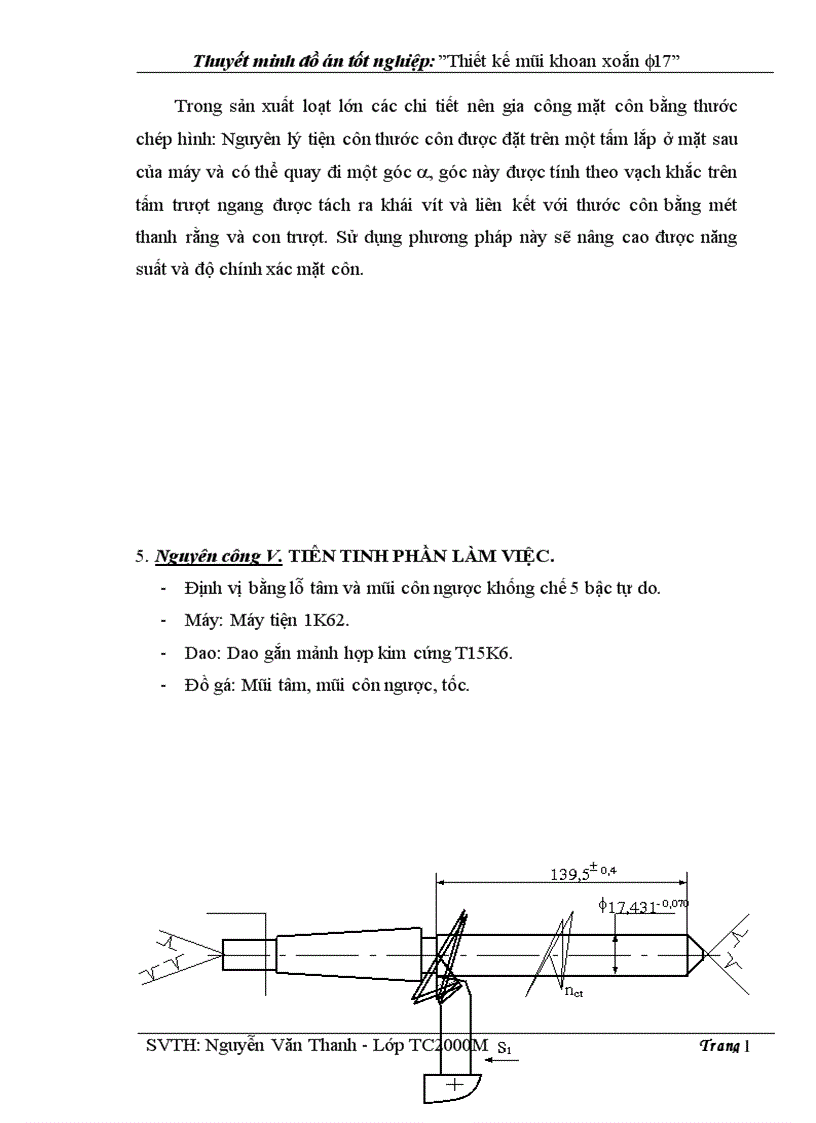 image for page Thiết kế và lập quy trình công nghệ chế tạo mũi khoan xoắn F17