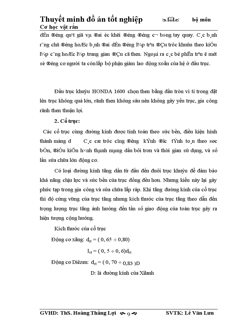 image for page Tính toán sức bền và lập quy trình công nghệ ra công trục khuỷu HONDA 1600
