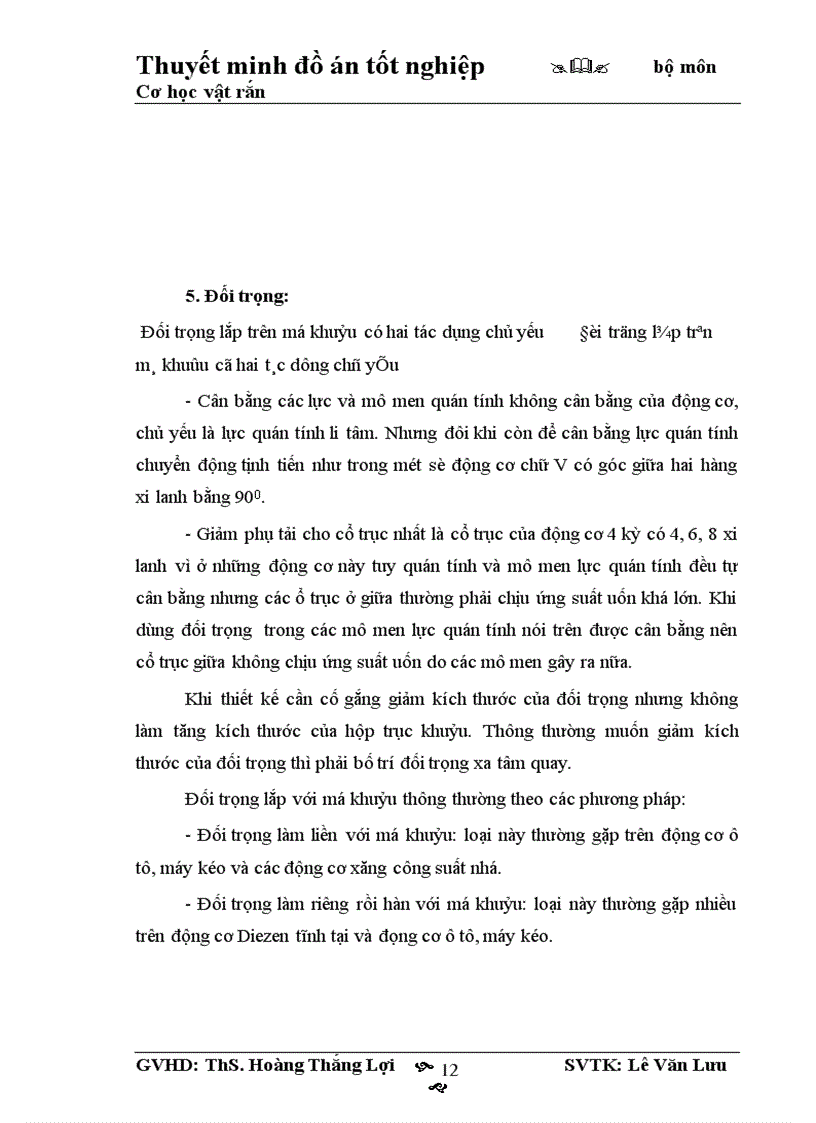 image for page Tính toán sức bền và lập quy trình công nghệ ra công trục khuỷu HONDA 1600