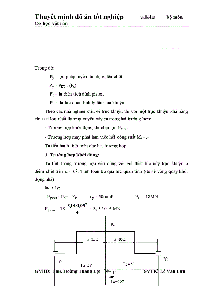 image for page Tính toán sức bền và lập quy trình công nghệ ra công trục khuỷu HONDA 1600
