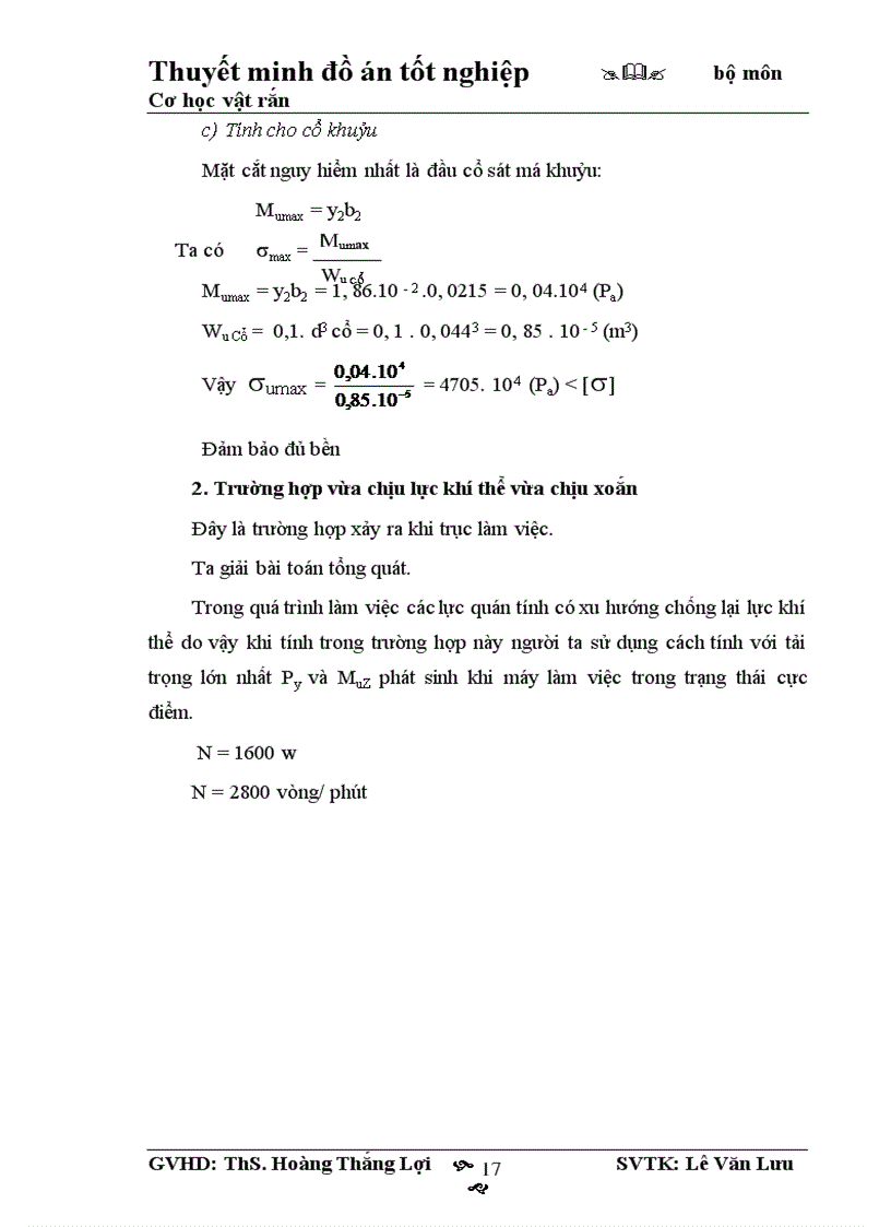 image for page Tính toán sức bền và lập quy trình công nghệ ra công trục khuỷu HONDA 1600