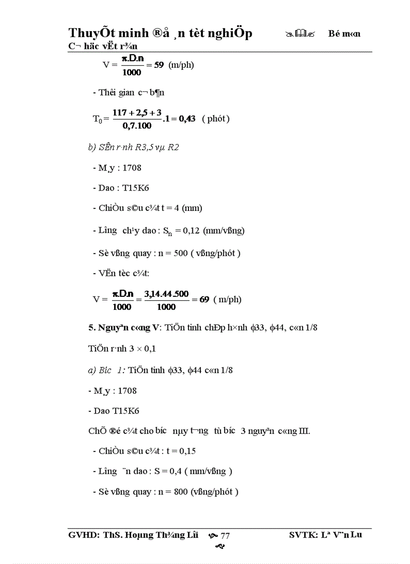 image for page Tính toán sức bền và lập quy trình công nghệ ra công trục khuỷu HONDA 1600