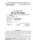 Thiết Kế Và Lập Quy Trình Công Nghệ Chế Tạo Ta Rô Máy M22