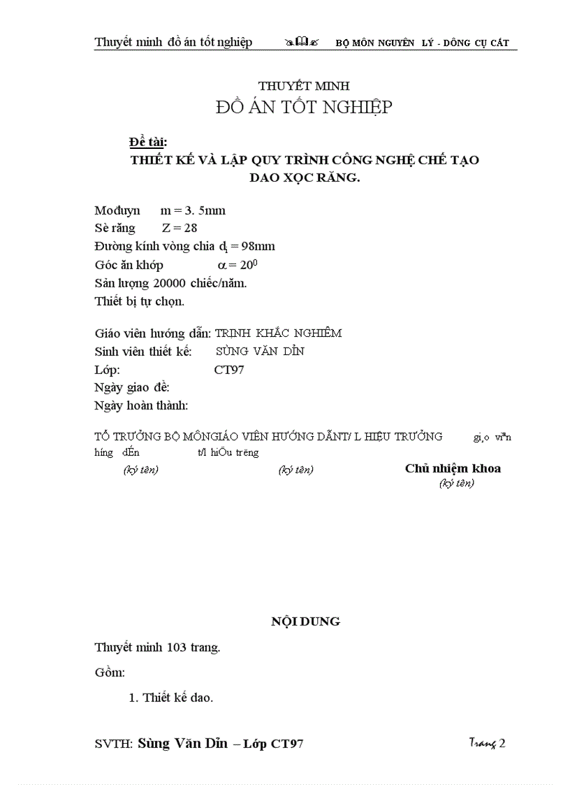 image for page Thiết kế và lập quy trình công nghệ chế tạo dao xọc răng