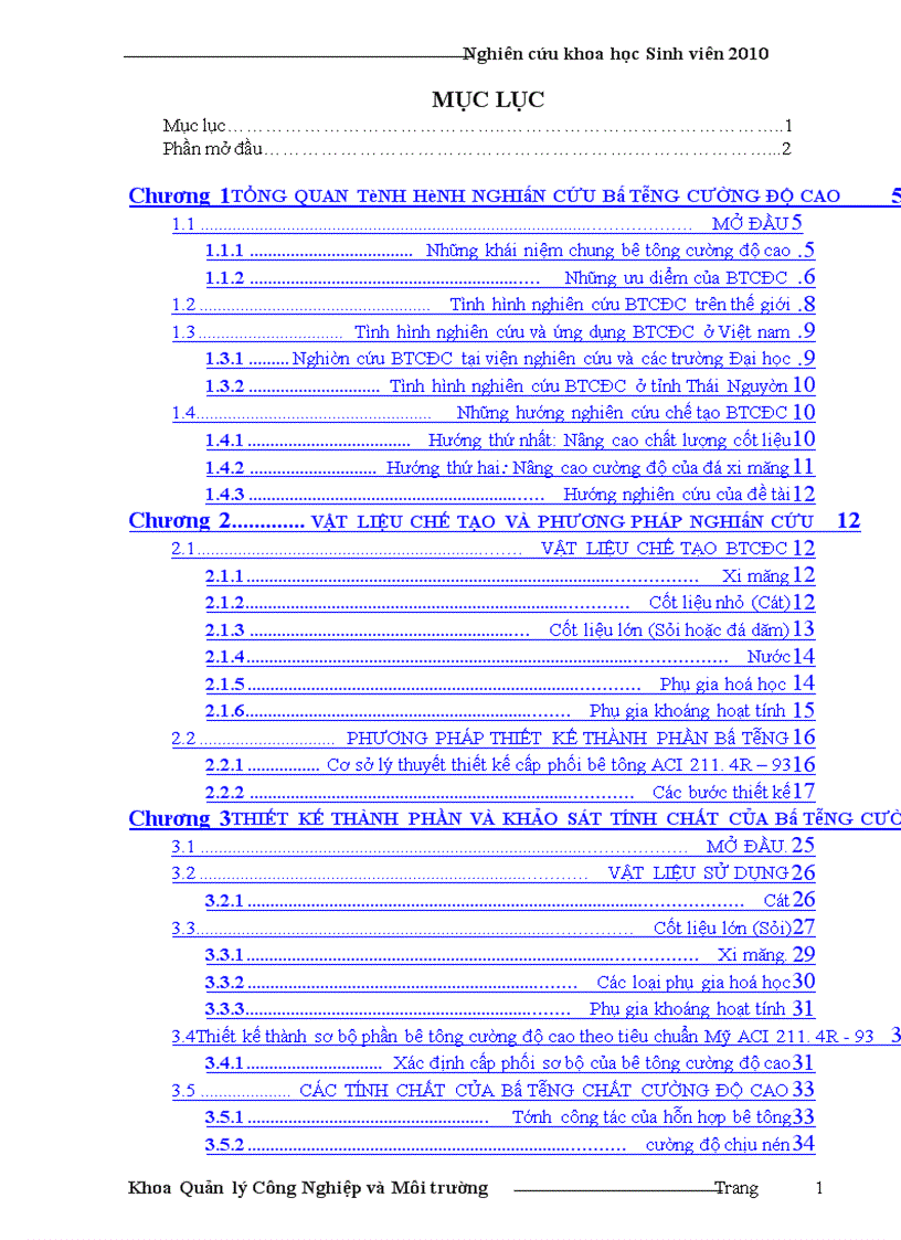 image for page Nghiên cứu sử dụng các loại vật liệu sẵn có ở tỉnh Thái Nguyên để chế tạo bê tông cường độ cao mác 600 dùng xây dựng các công trình trên địa bàn tỉnh Thái Nguyên