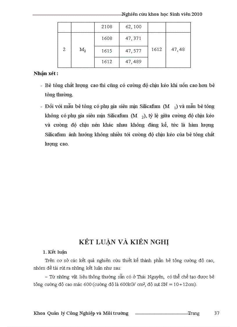 image for page Nghiên cứu sử dụng các loại vật liệu sẵn có ở tỉnh Thái Nguyên để chế tạo bê tông cường độ cao mác 600 dùng xây dựng các công trình trên địa bàn tỉnh Thái Nguyên