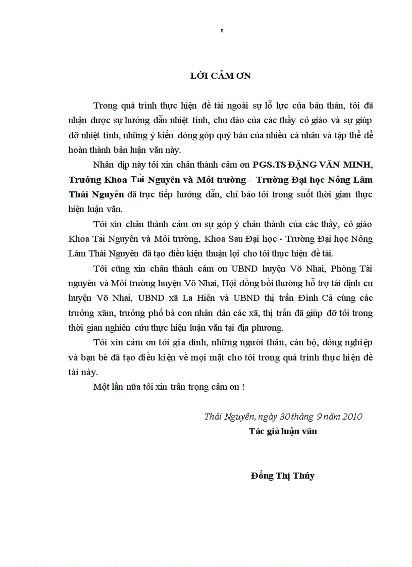 image for page Thực trạng và giải pháp nâng cao hiệu quả của công tác bồi thường giải phóng mặt bằng trên địa bàn huyện Võ Nhai tỉnh Thái Nguyên