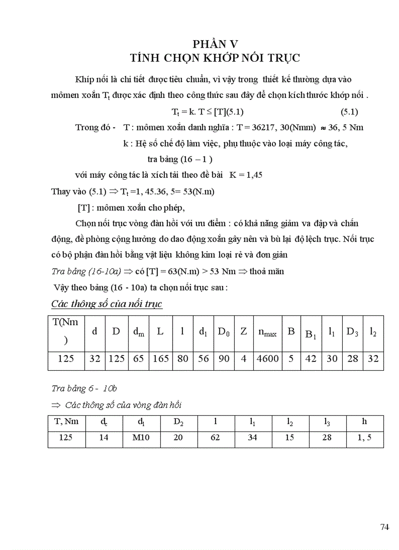 image for page Tính thiết kế các chi tiết đỡ nối
