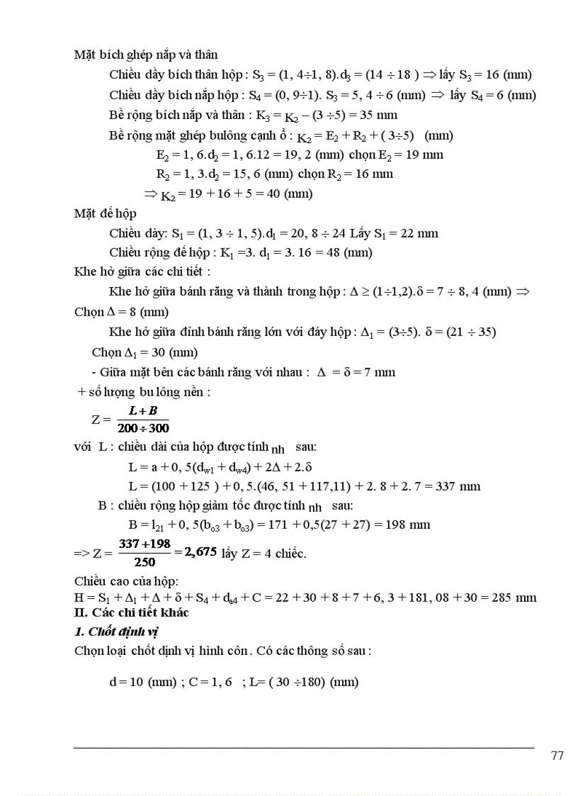 image for page Tính thiết kế các chi tiết đỡ nối