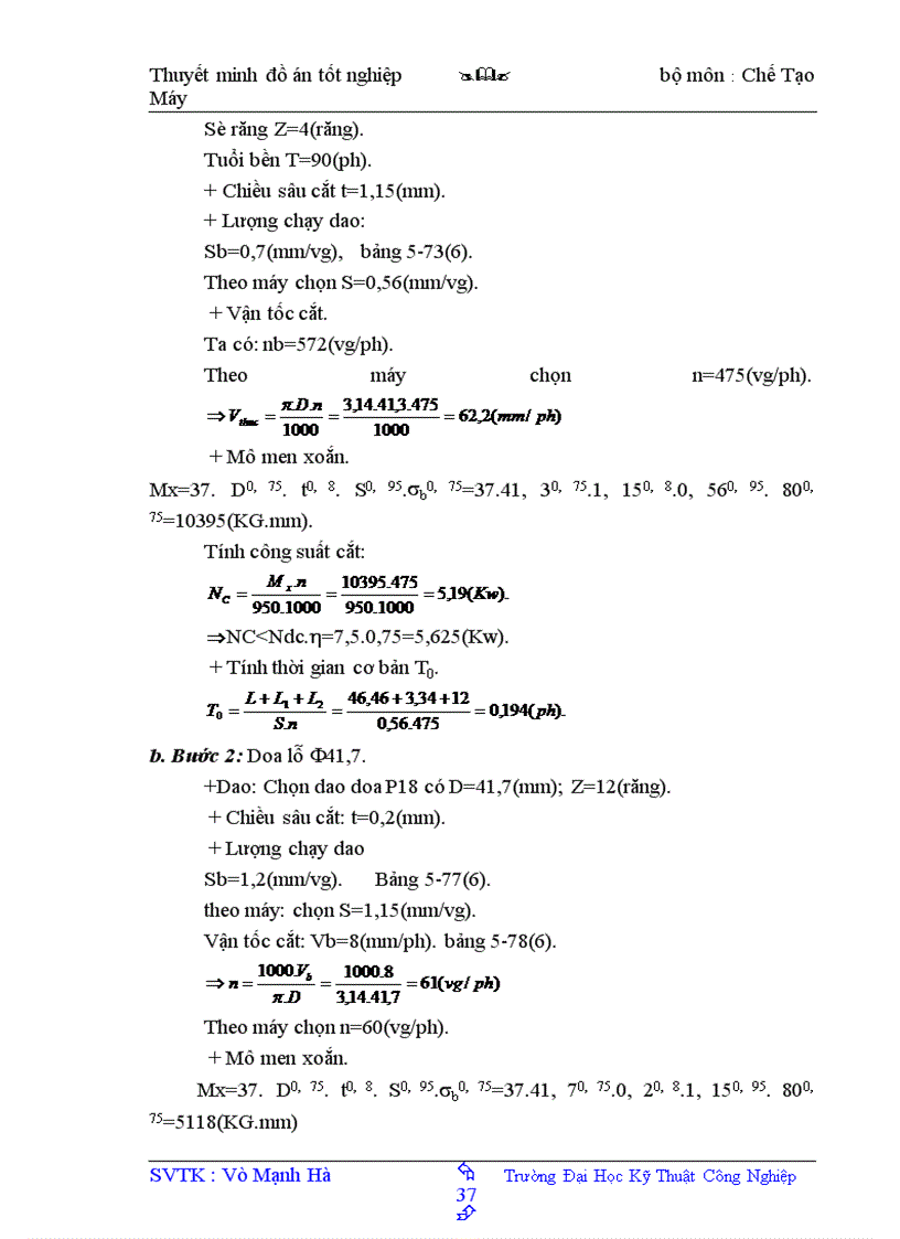 image for page Thiết kế quy trình công nghệ gia công chi tiết tay biên D50
