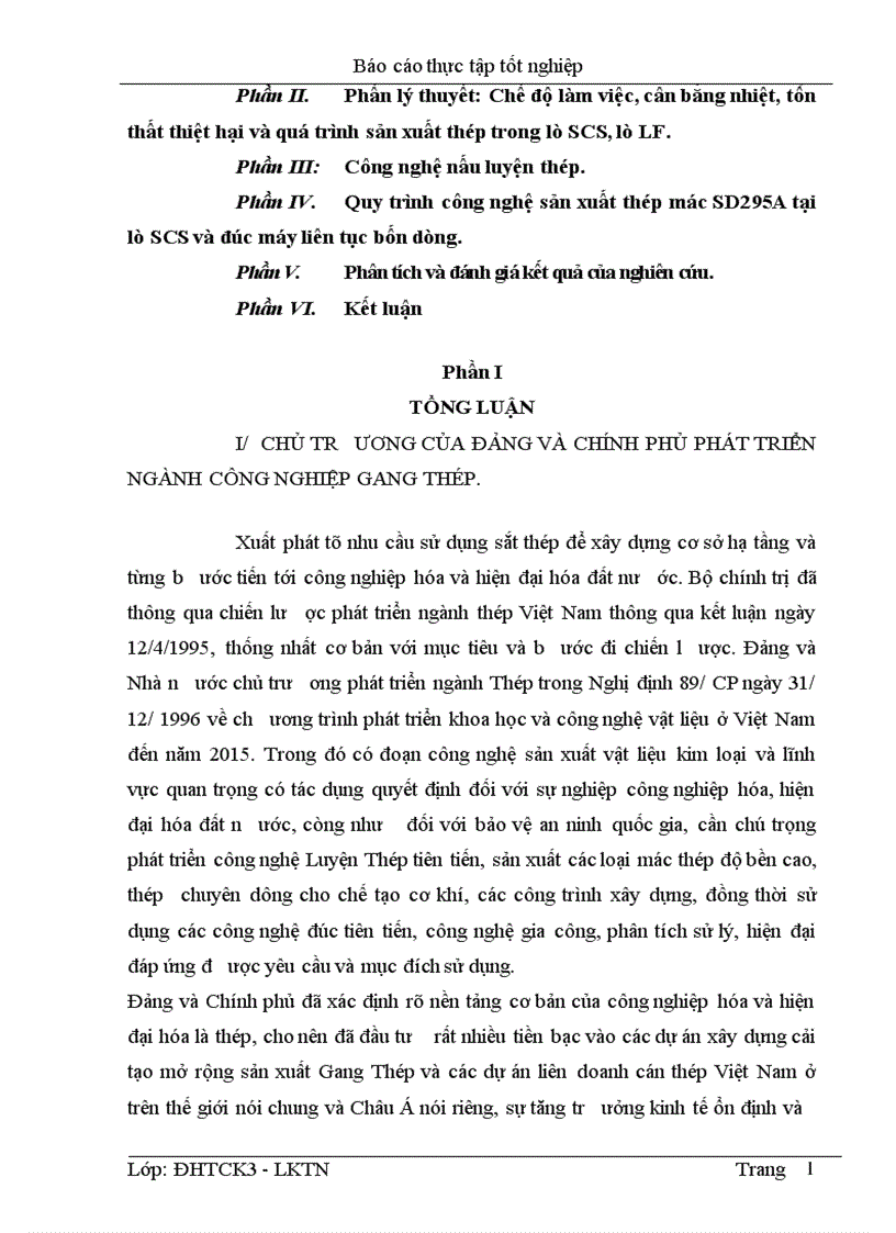 image for page Nghiên cứu công nghệ luyện thép xây dựng mác SD295A Theo tiêu chuẩn tcvn 1765 75 của việt nam