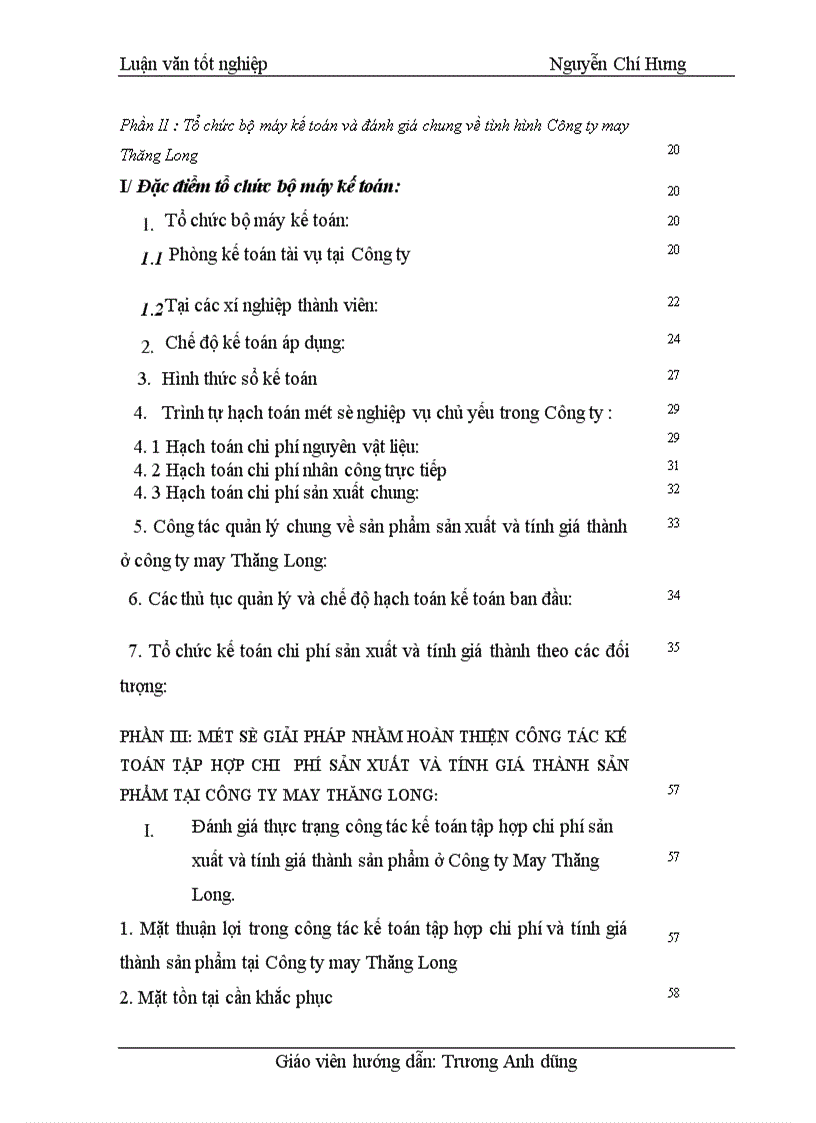 image for page Hoàn thiện công tác kế toán tập hợp chi phí sản xuất và tính giá thành sản phẩm tại Công ty cổ phần May Thăng Long