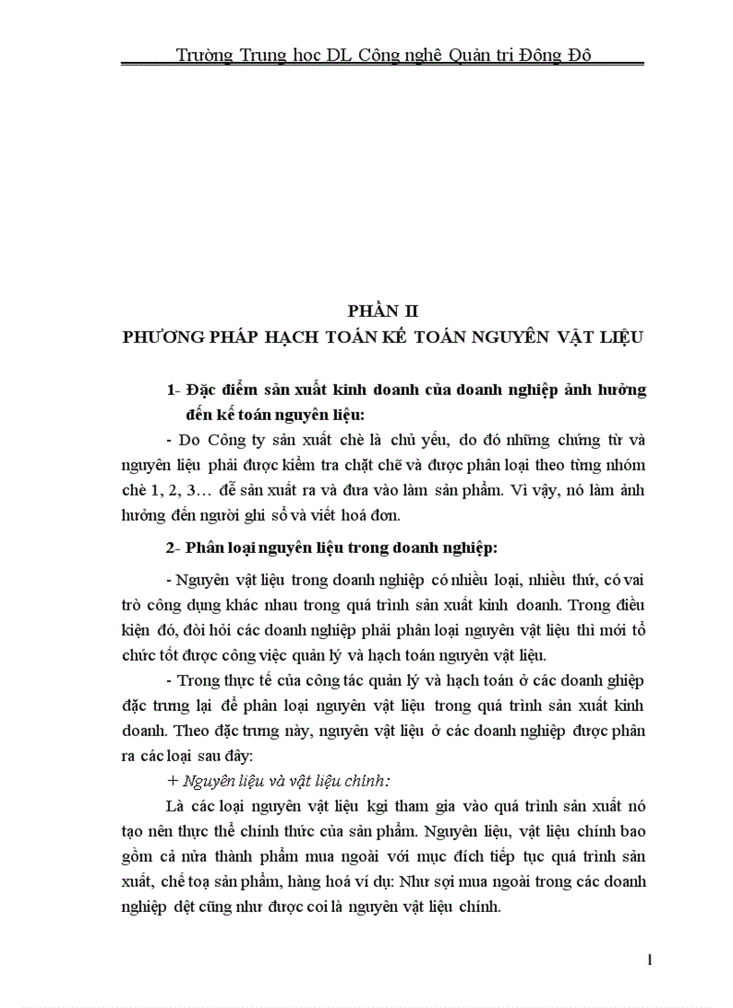 image for page Một số nhận xét ý kiến và kiến nghị nhằm hoàn thiện công tác hạch toán nguyên vật liệu tại Công ty Cổ phần chè đường hoa 1