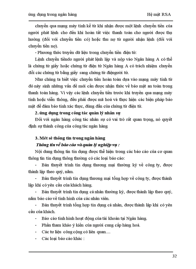 image for page ứng dụng trong ngân hàng Hệ mật RSA