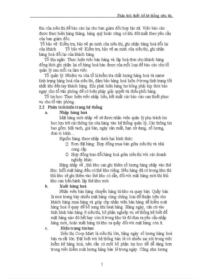 image for page Phân tích thiết kế hệ thống siêu thị