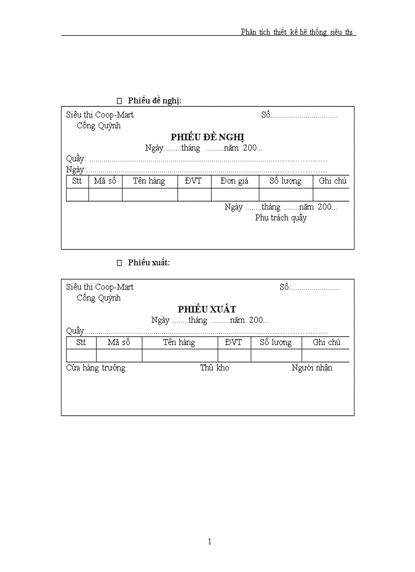 image for page Phân tích thiết kế hệ thống siêu thị