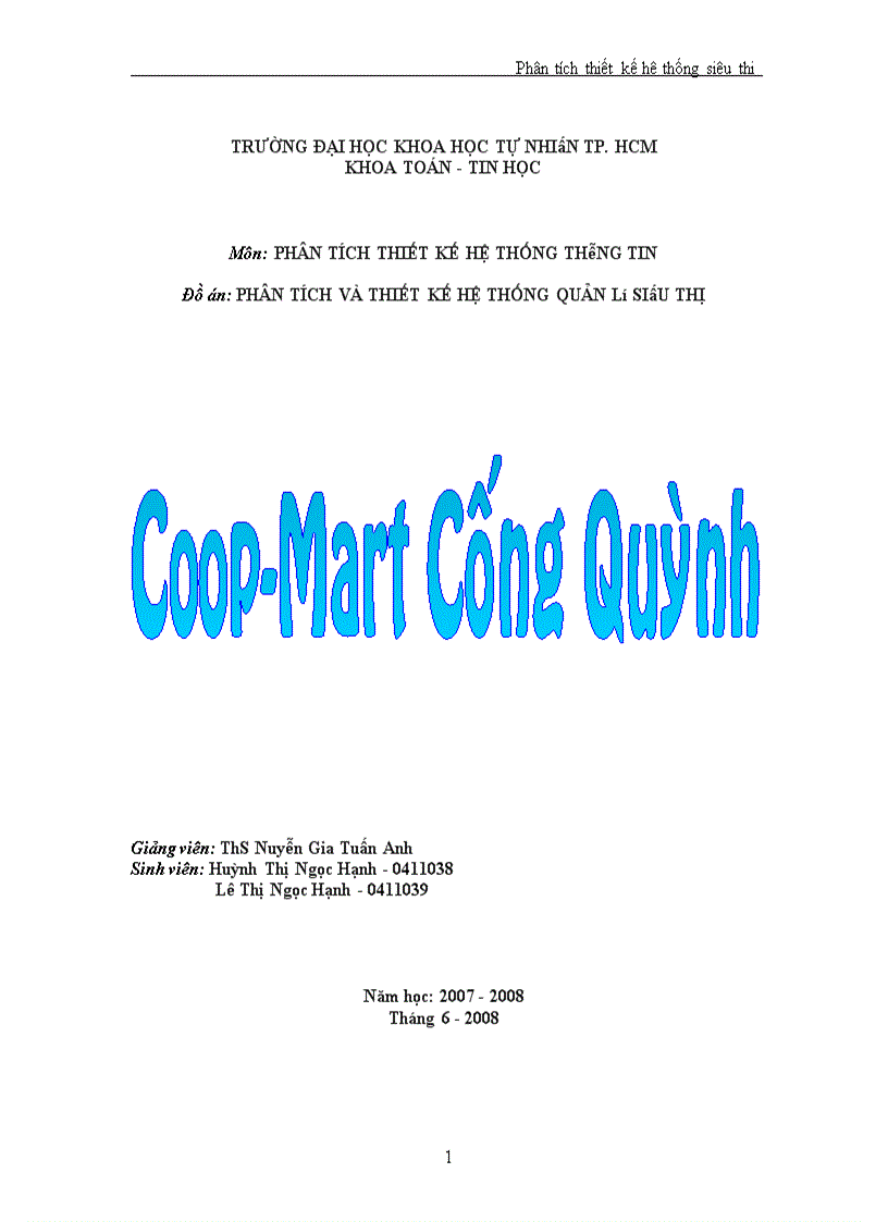 image for page Phân tích thiết kế hệ thống siêu thị