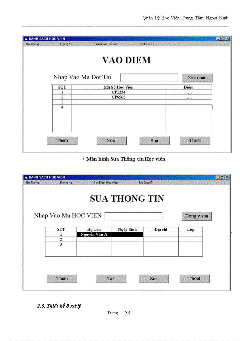 image for page xây dựng hệ thống thông tin quản lý học viên trung tâm ngoại ngữ