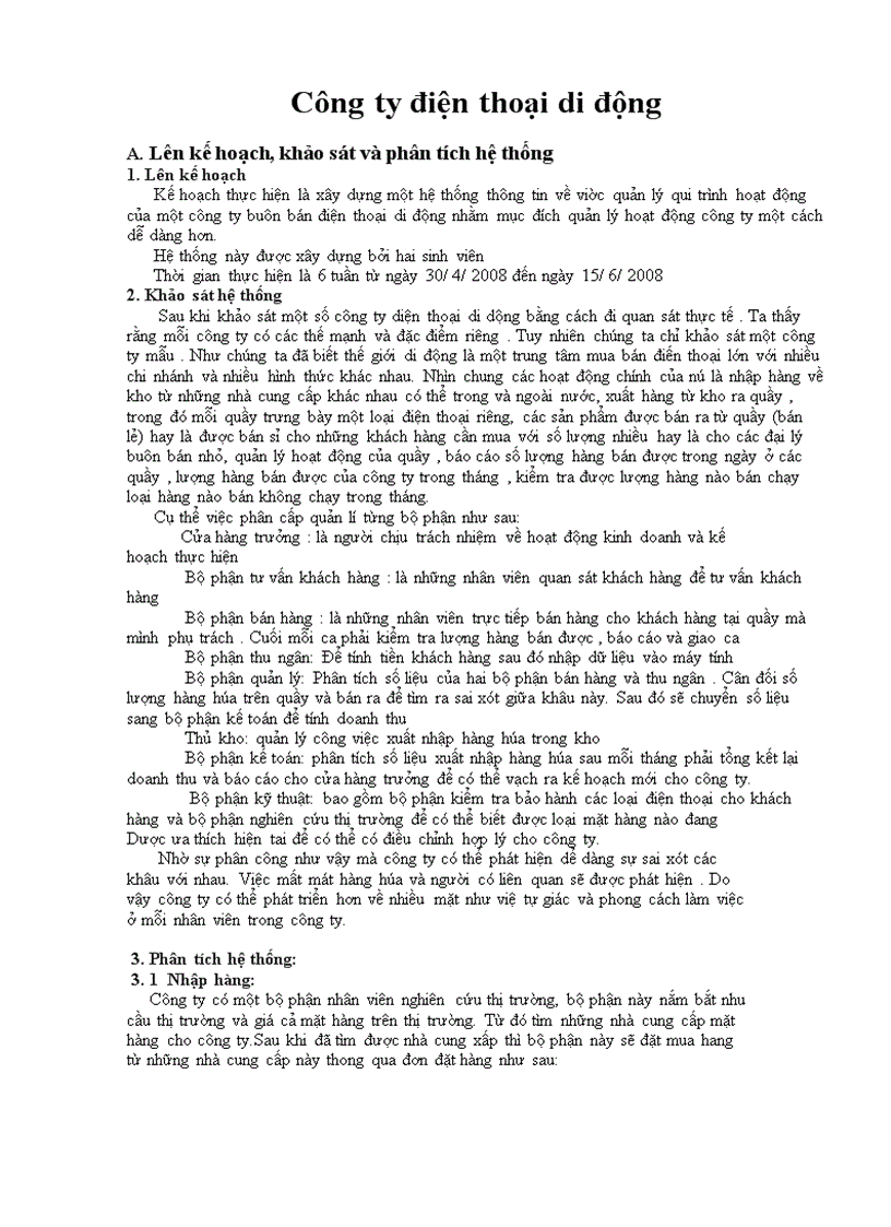 image for page quản lý qui trình hoạt động của một công ty buôn bán điện thoại di động