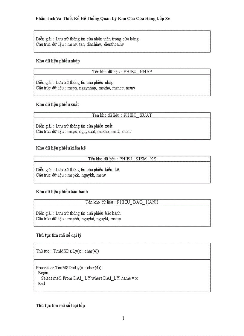 image for page Phân Tích Và Thiết Kế Hệ Thống Quản Lý Kho Của Cửa Hàng Lốp Xe 1