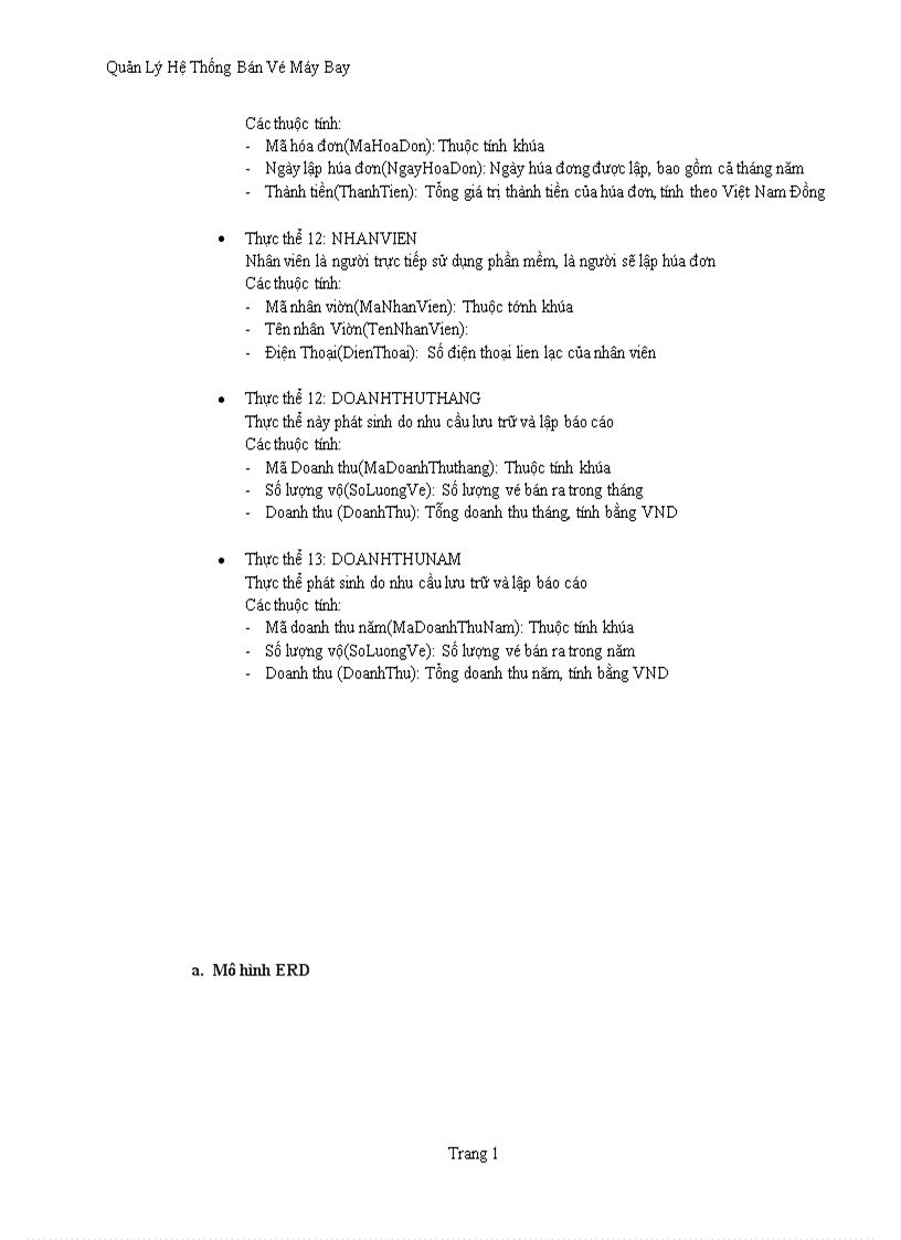 image for page Quản lý hệ thống bán Vé Máy Bay 1