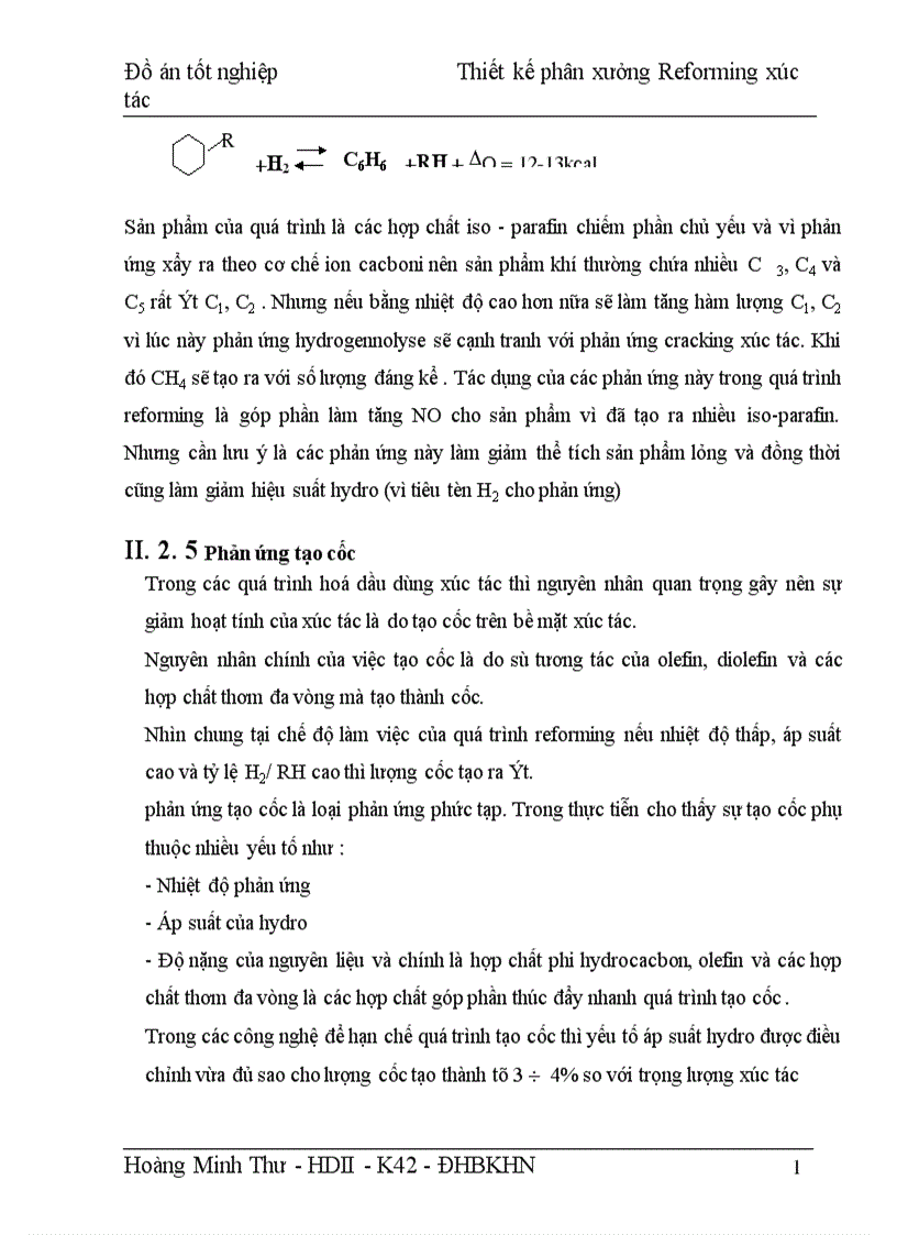 image for page Thiết kế phân xưởng Reforming xúc tác