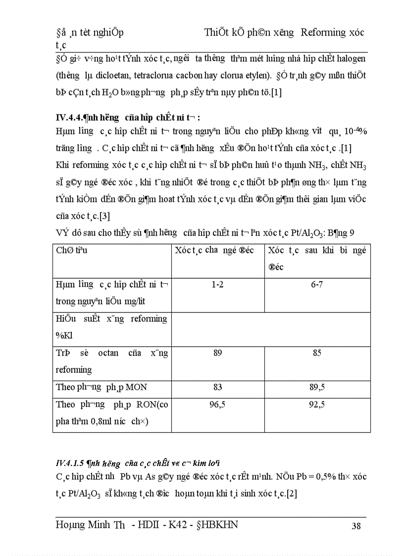 image for page Thiết kế phân xưởng Reforming xúc tác