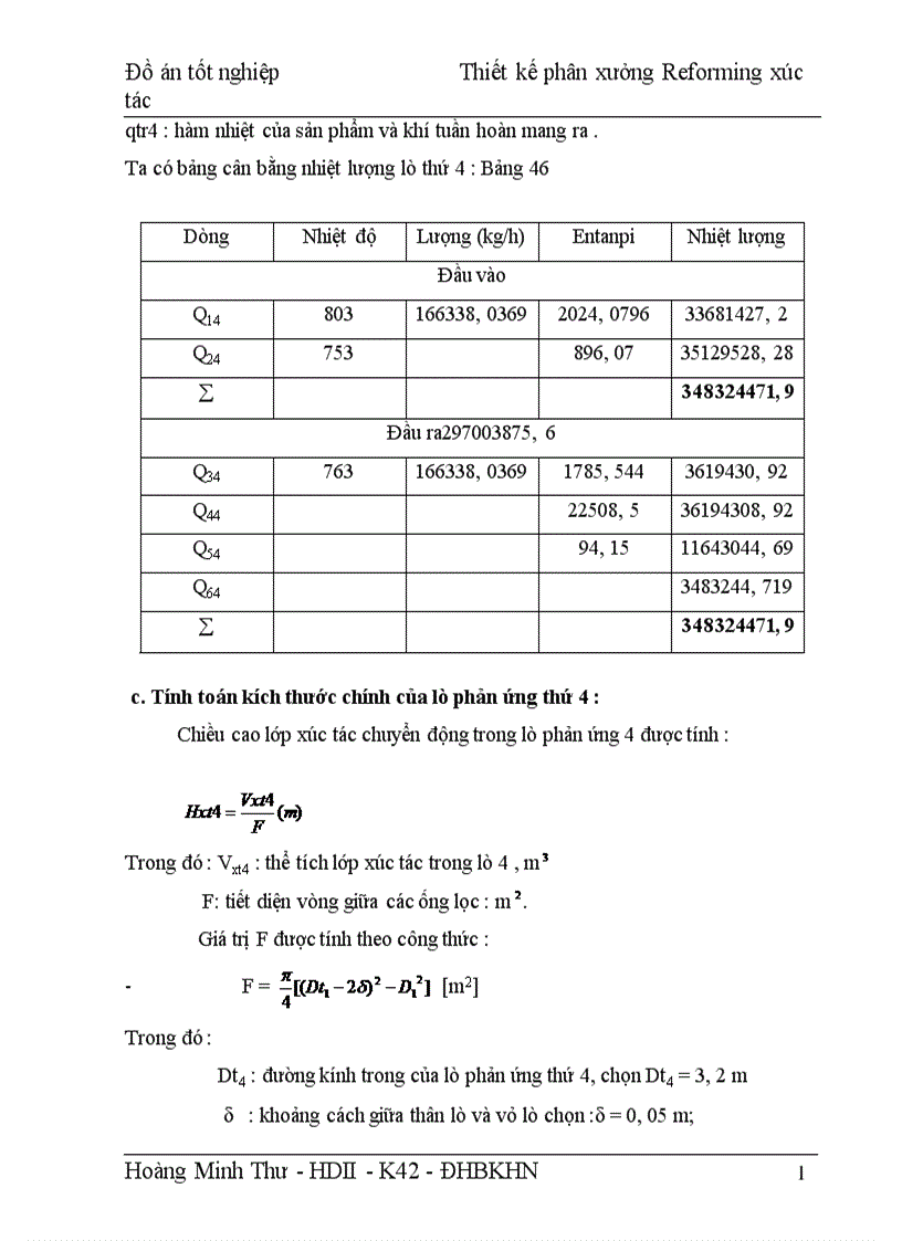image for page Thiết kế phân xưởng Reforming xúc tác