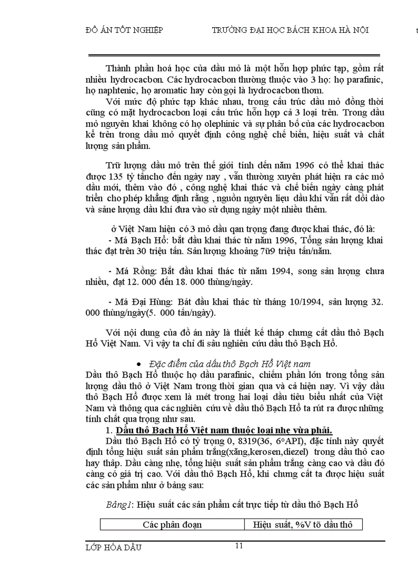 image for page Thiết kế phân xưởng chưng cất dầu thô Bạch Hổ Năng suất 5000 000 tấn năm