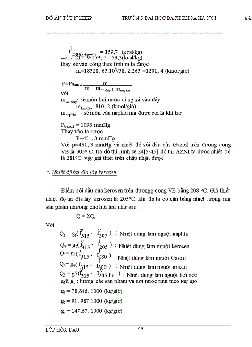 image for page Thiết kế phân xưởng chưng cất dầu thô Bạch Hổ Năng suất 5000 000 tấn năm