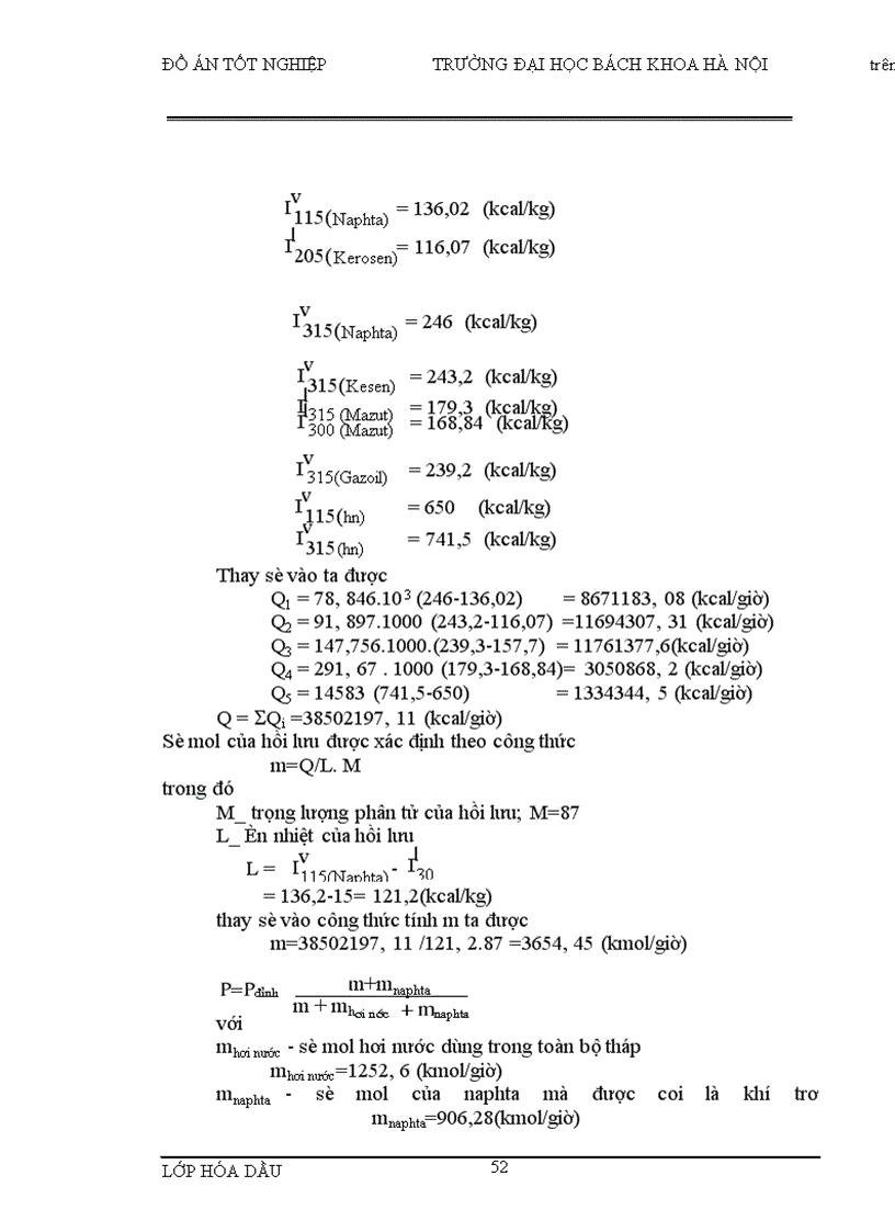 image for page Thiết kế phân xưởng chưng cất dầu thô Bạch Hổ Năng suất 5000 000 tấn năm