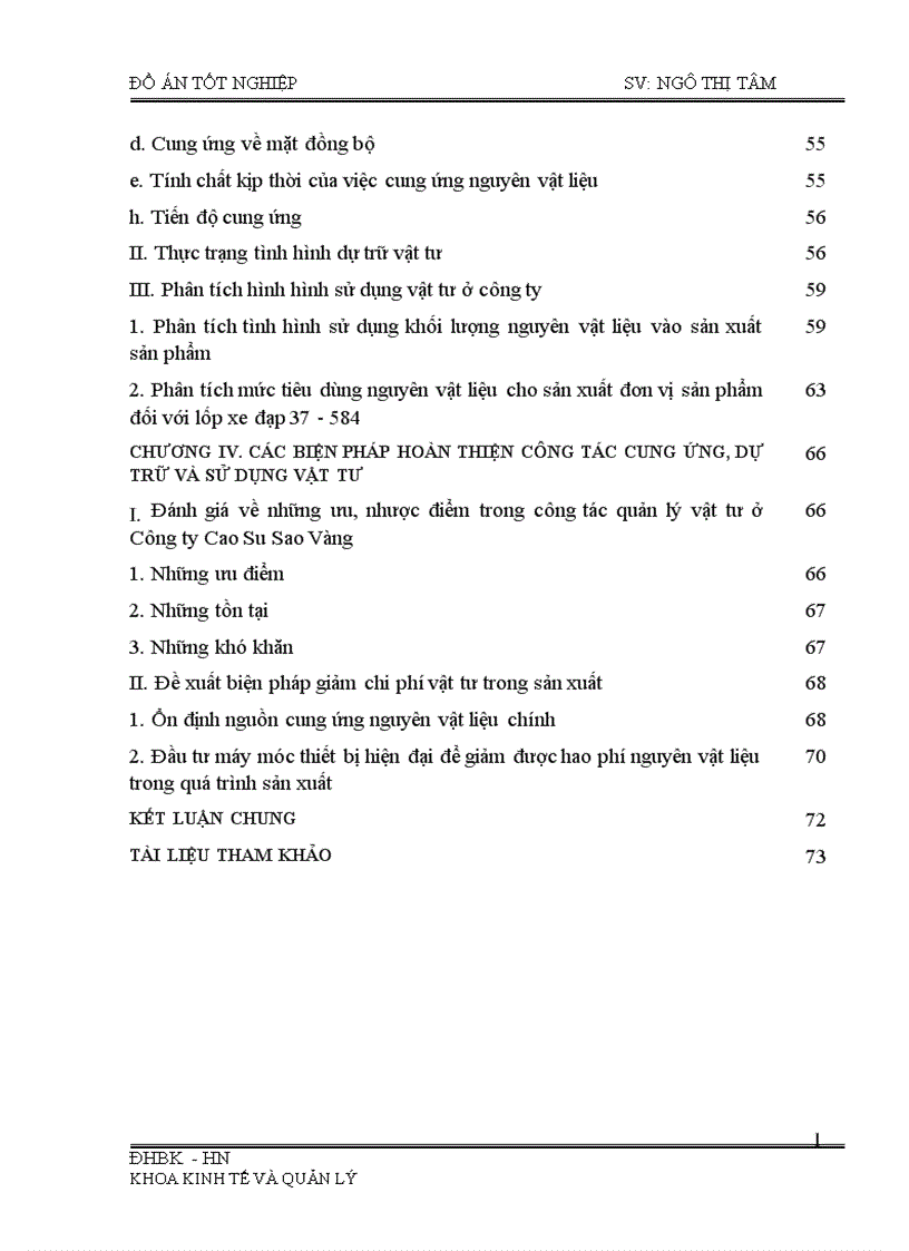 image for page Phân tích tình hình cung ứng dự trữ và sử dụng vật tư và một số biện pháp nâng cao tình hình cung ứng dự trữ và sử dụng vật tư tại Công ty cao su sao vàng
