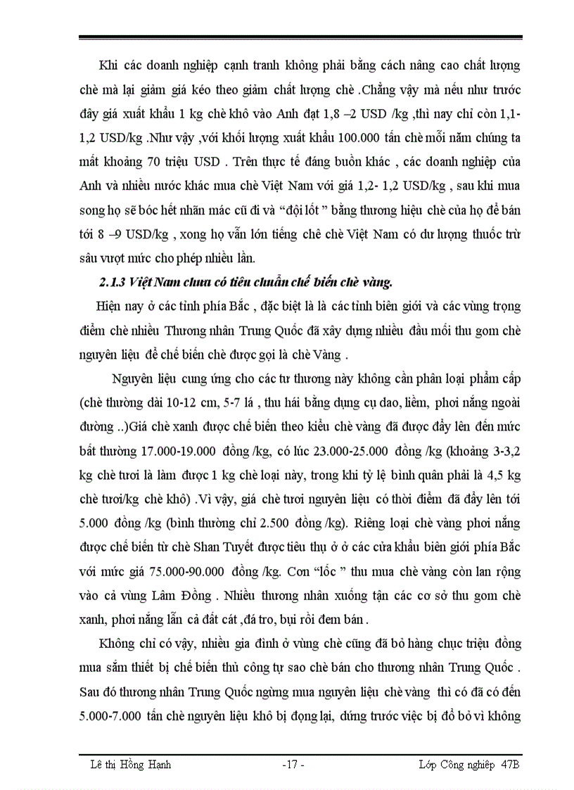 image for page Xây dựng ngành chè theo hướng an toàn tăng sức cạnh tranh trên thị trường 1