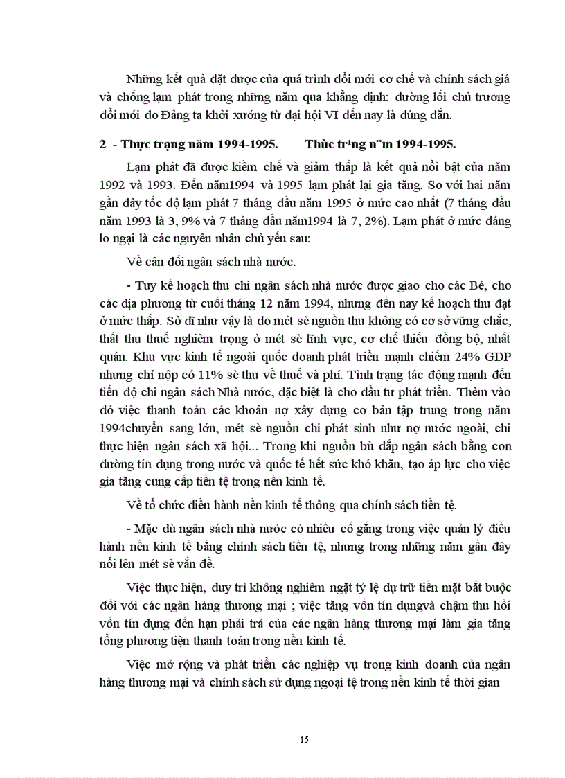 image for page Kiềm chế lạm phát và chống lạm phát ở nước ta