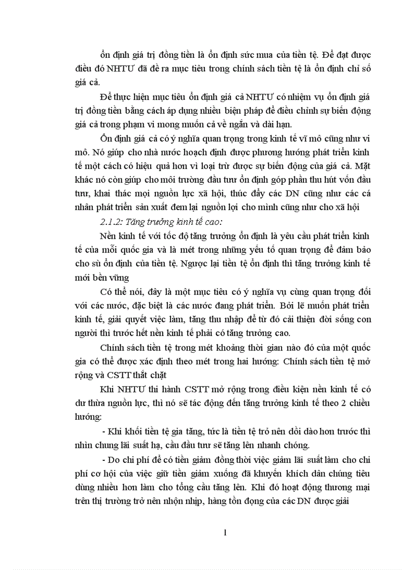 image for page Chính sách tiền tệ thực trạng và giải pháp hoàn thiện CSTT ở Việt Nam 1