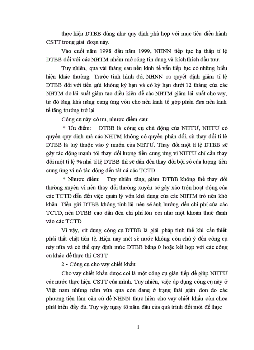 image for page Chính sách tiền tệ thực trạng và giải pháp hoàn thiện CSTT ở Việt Nam 1