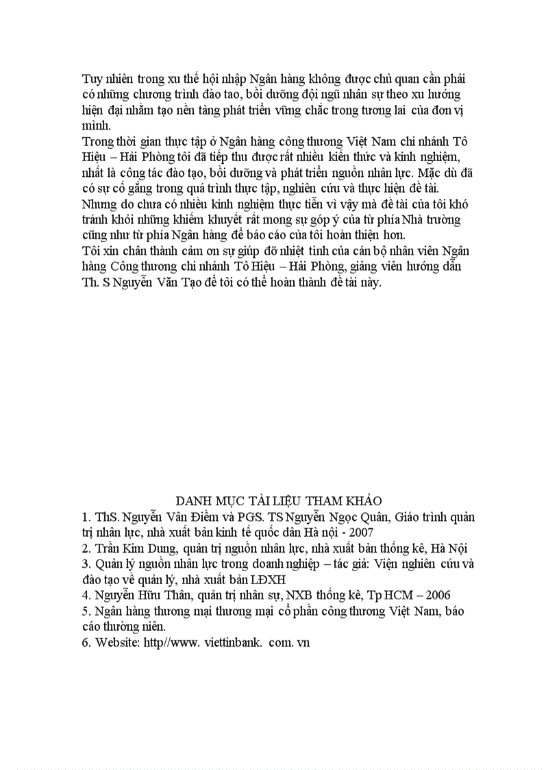 image for page Công tác đào tạo bồi dưỡng và phát triển nguồn nhân lực của ngân hàng TMCP Công thương Việt Nam chinh nhánh Tô Hiệu Hải Phòng