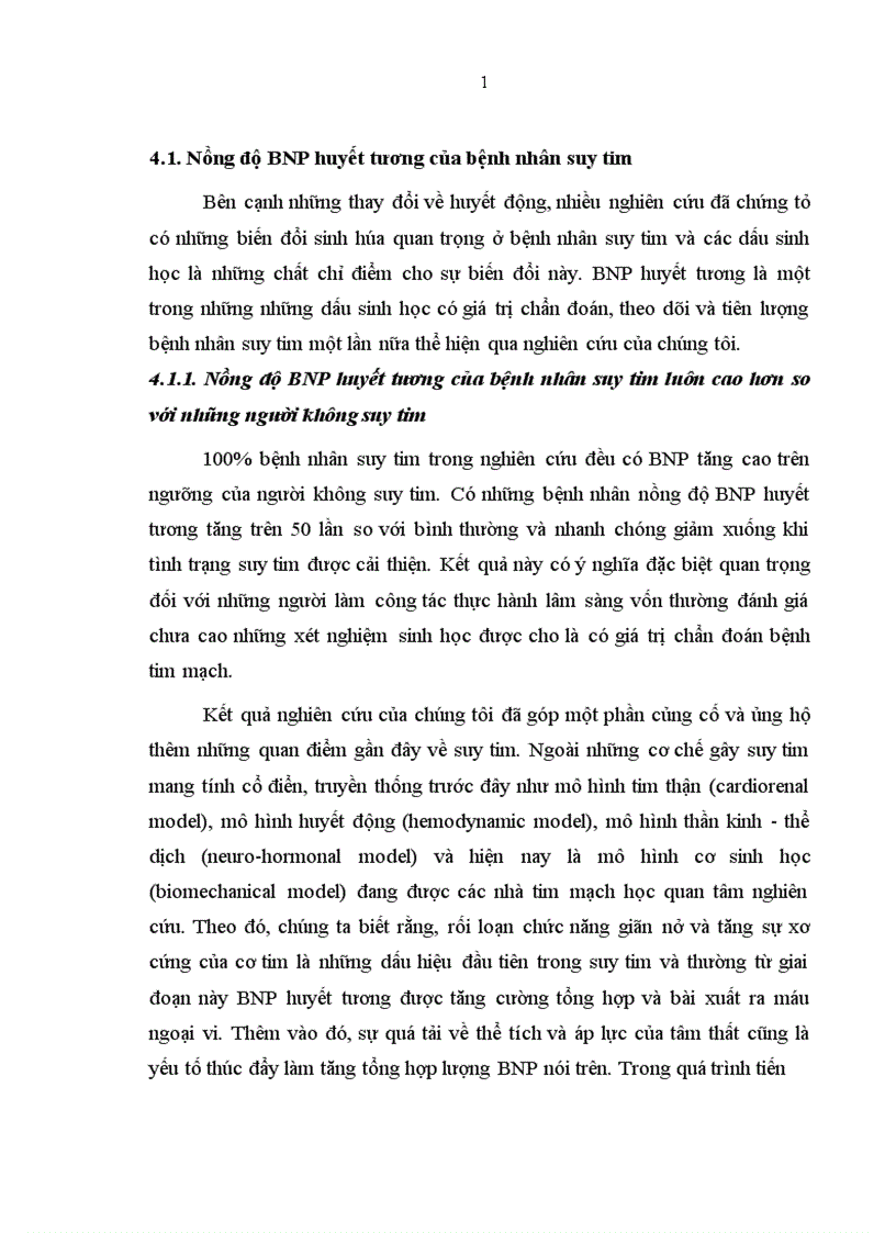 image for page Nghiên cứu nồng độ B type Natriuretic Peptide huyết tương của bệnh nhân trưởng thành suy tim mạn tính
