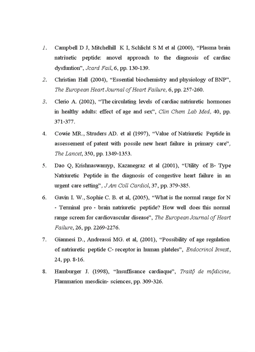 image for page Nghiên cứu nồng độ B type Natriuretic Peptide huyết tương của bệnh nhân trưởng thành suy tim mạn tính