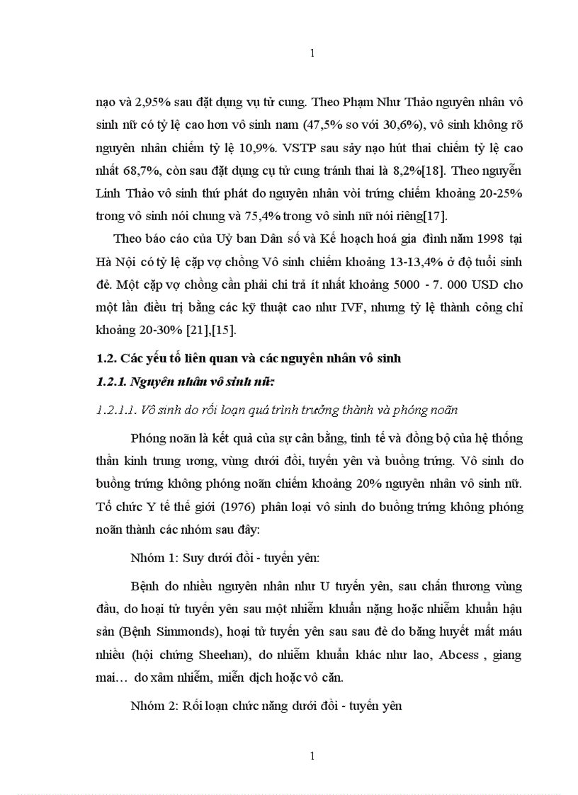 image for page Nghiên cưú tỷ lệ và một số yếu tố ảnh hưởng đến vô sinh của các cặp vợ chồng trong độ tuổi sinh đẻ tại cần thơ và đồng nai năm 2009
