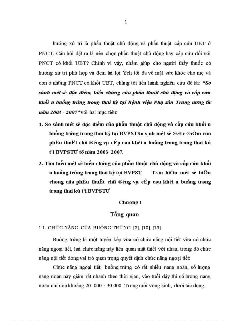 image for page So sánh một số đặc điểm biến chứng của phẫu thuật chủ động và cấp cứu khối u buồng trứng trong thai kỳ tại Bệnh viện Phụ sản Trung ương từ năm 2003 đến 2007