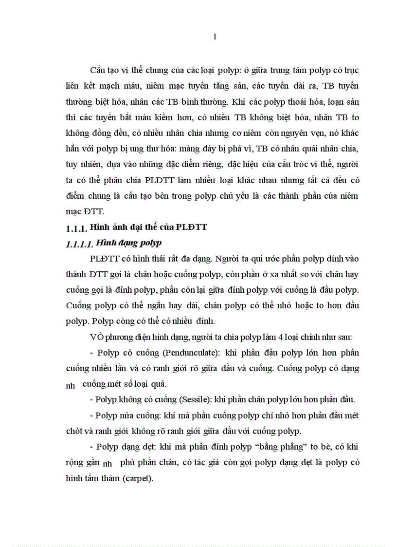 image for page Nhận xét hình ảnh nội soi mô bệnh học và kết quả cắt polyp đại trực tràng bằng nguồn cắt endoplasma