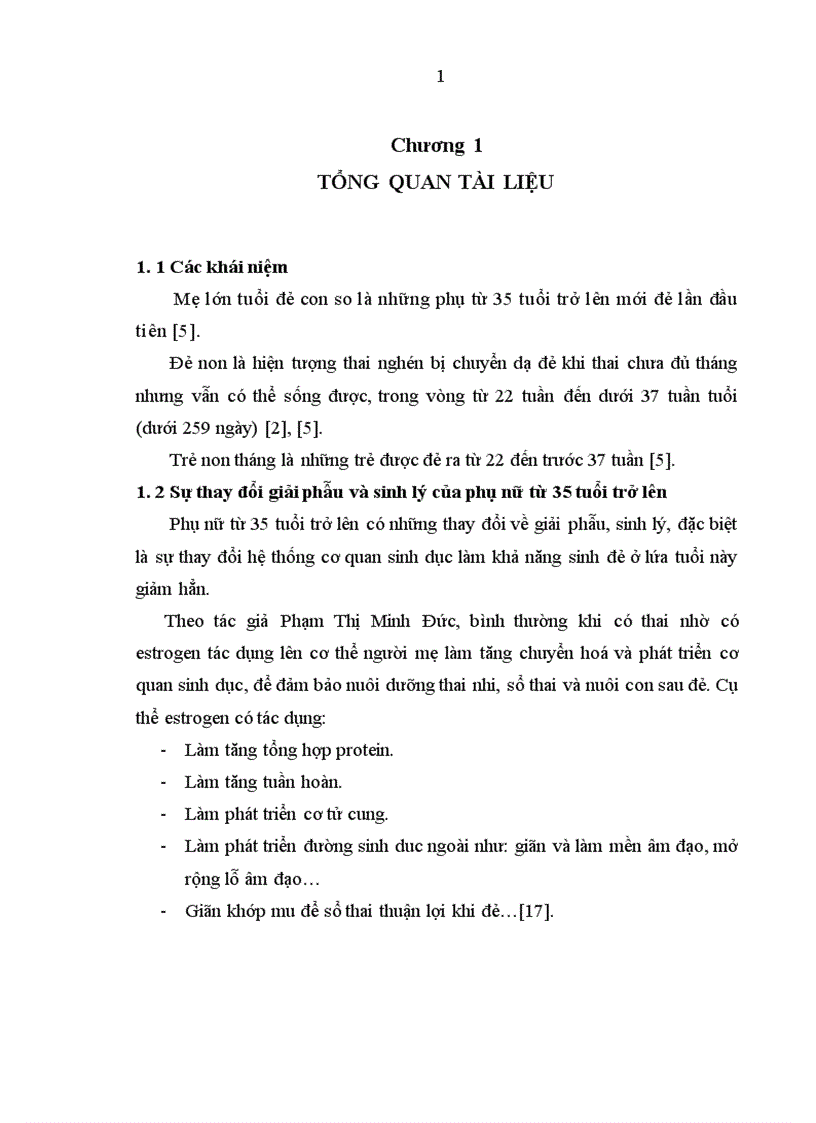 image for page Nghiên cứu một số yếu tố liên quan của mẹ lớn tuổi đẻ con so non tháng tại bệnh viện Phụ sản trung ương trong 4 năm 2007 2010